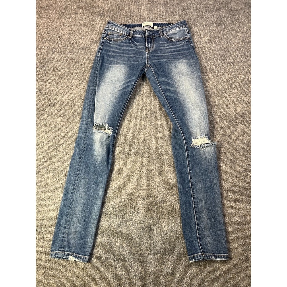 BKE Women's 27R Stella Skinny Jeans Distressed Stretch Y2K Casual